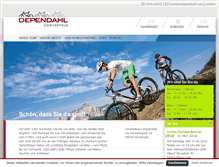 Tablet Screenshot of dependahl.com